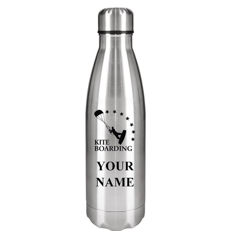 SILVER WATER BOTTLE 17 OZ