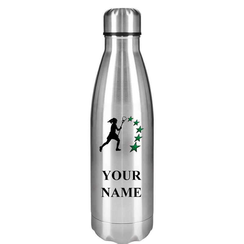 SILVER WATER BOTTLE 17 OZ