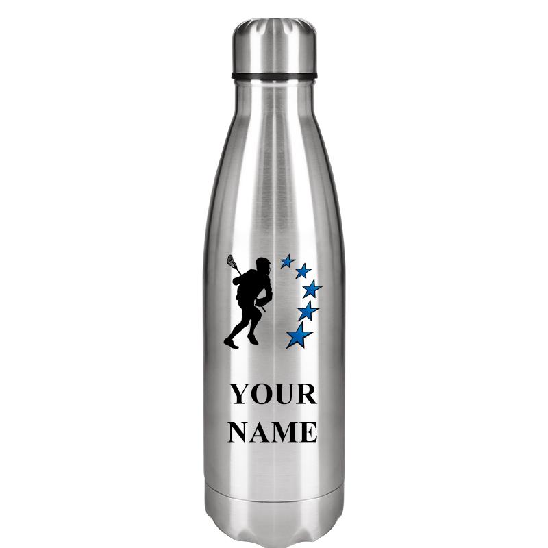SILVER WATER BOTTLE 17 OZ