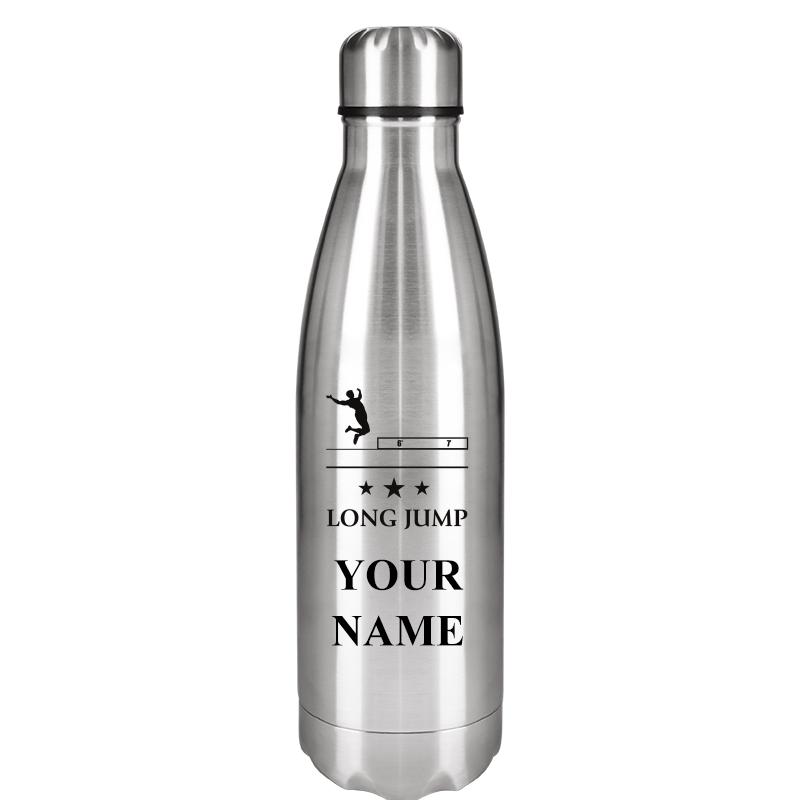 SILVER WATER BOTTLE 17 OZ