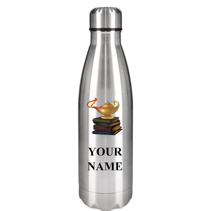 SILVER WATER BOTTLE 17 OZ