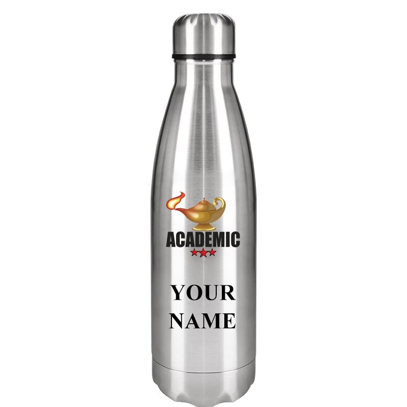 SILVER WATER BOTTLE 17 OZ
