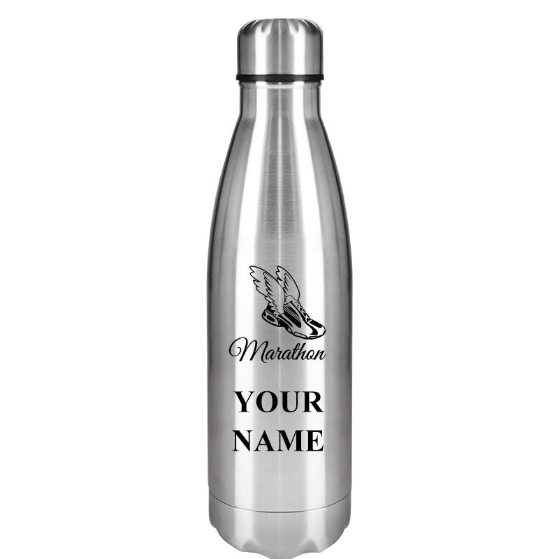 SILVER WATER BOTTLE 17 OZ