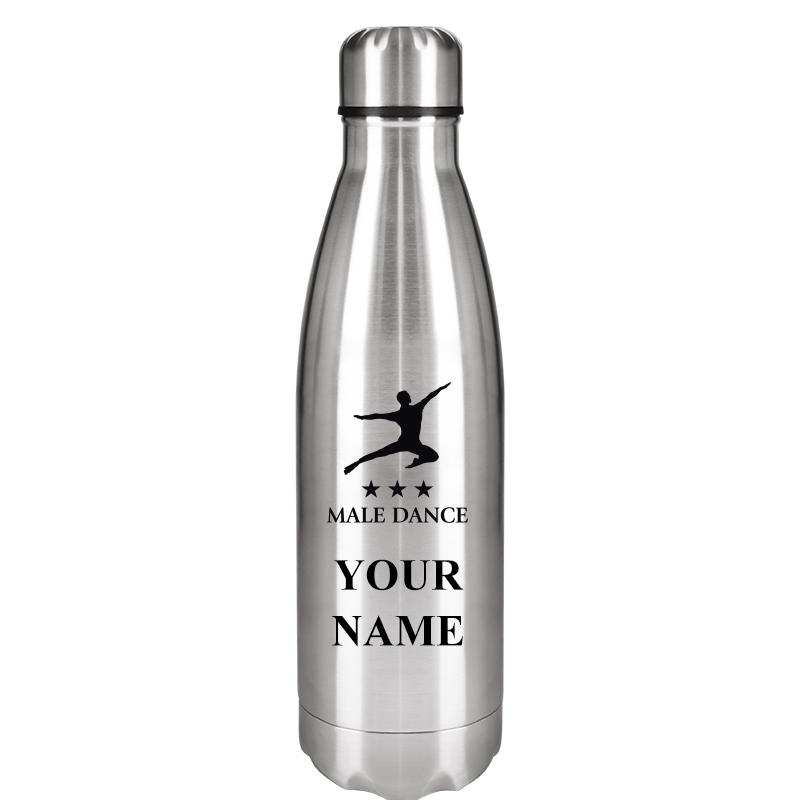 SILVER WATER BOTTLE 17 OZ