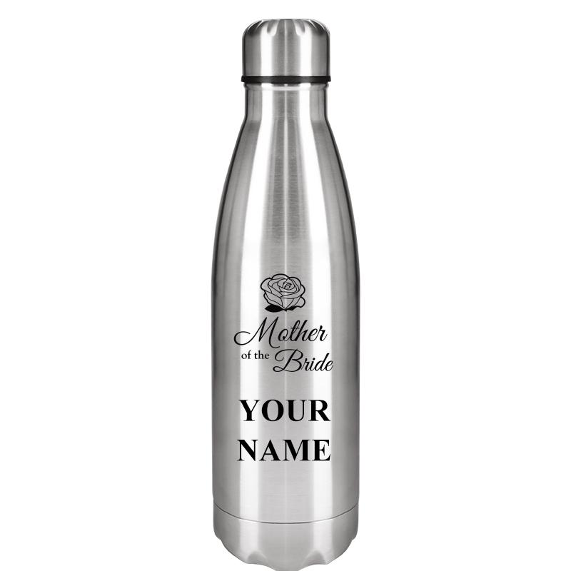 SILVER WATER BOTTLE 17 OZ