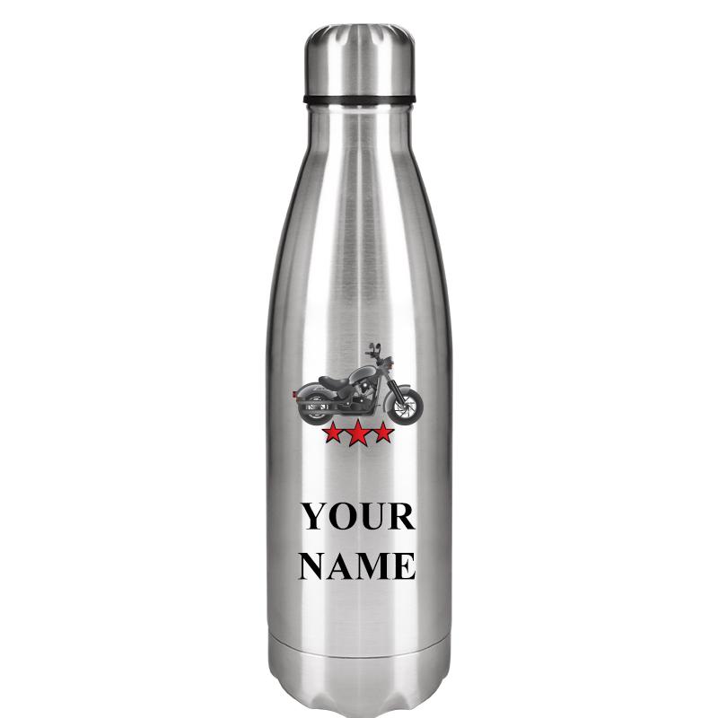 SILVER WATER BOTTLE 17 OZ