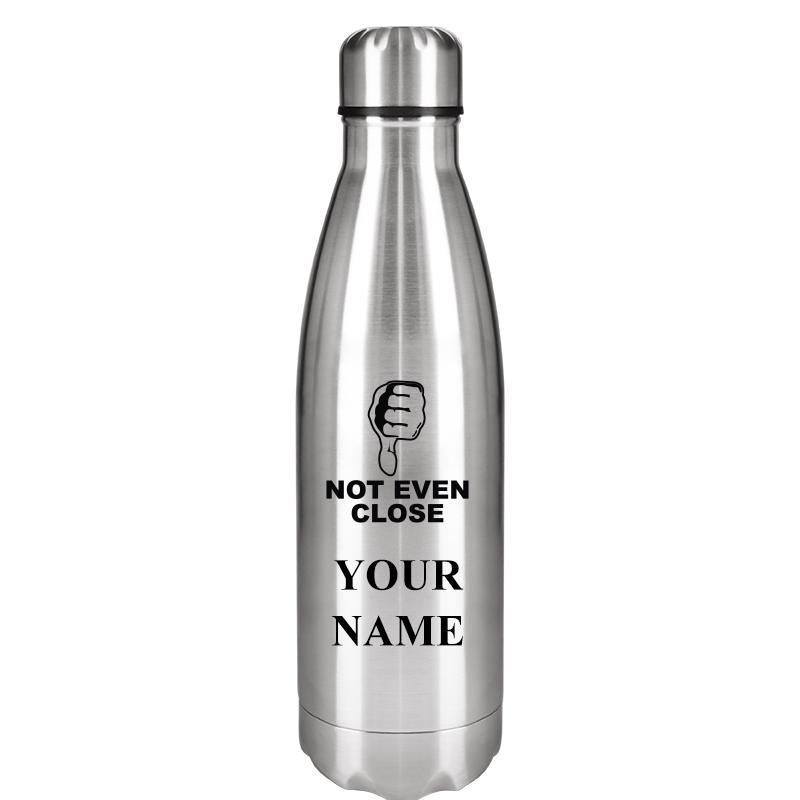 SILVER WATER BOTTLE 17 OZ