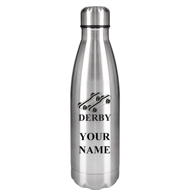 SILVER WATER BOTTLE 17 OZ