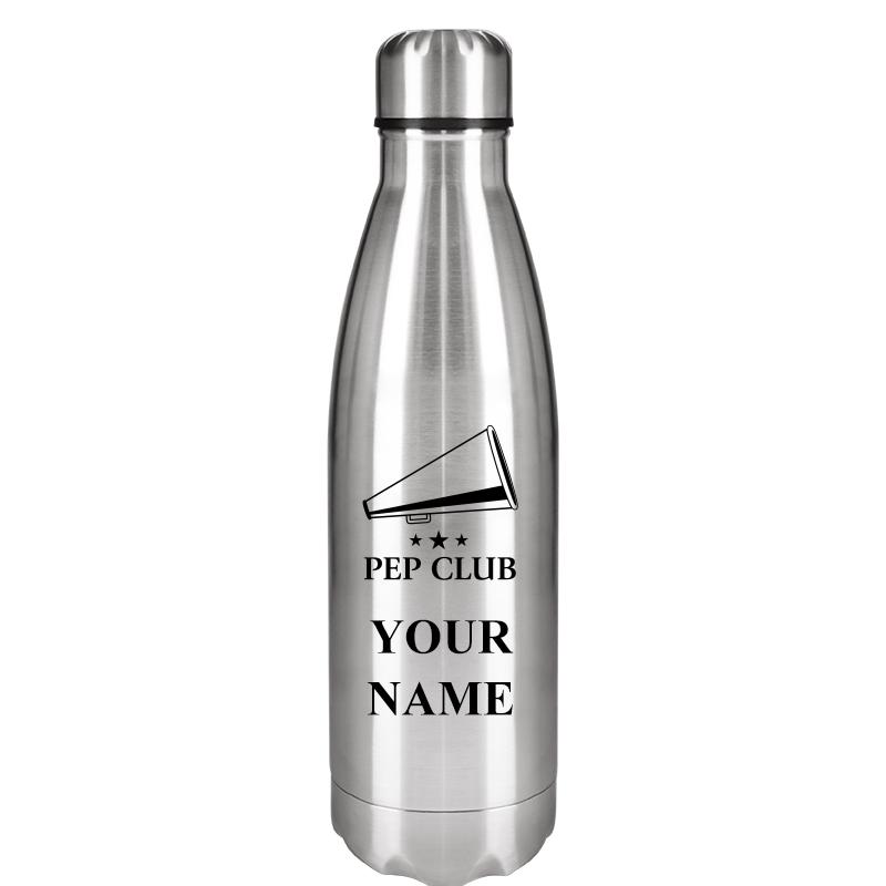 SILVER WATER BOTTLE 17 OZ