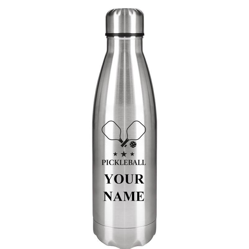 SILVER WATER BOTTLE 17 OZ