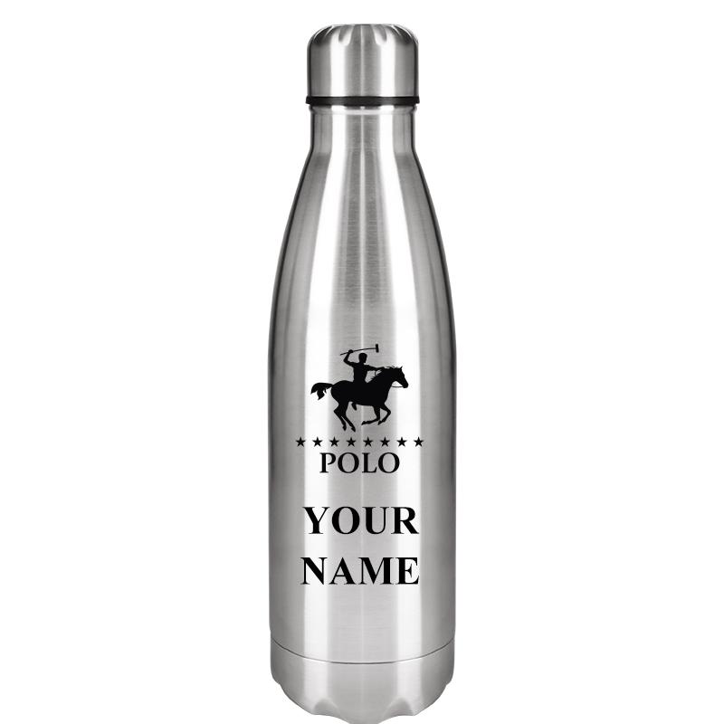 SILVER WATER BOTTLE 17 OZ
