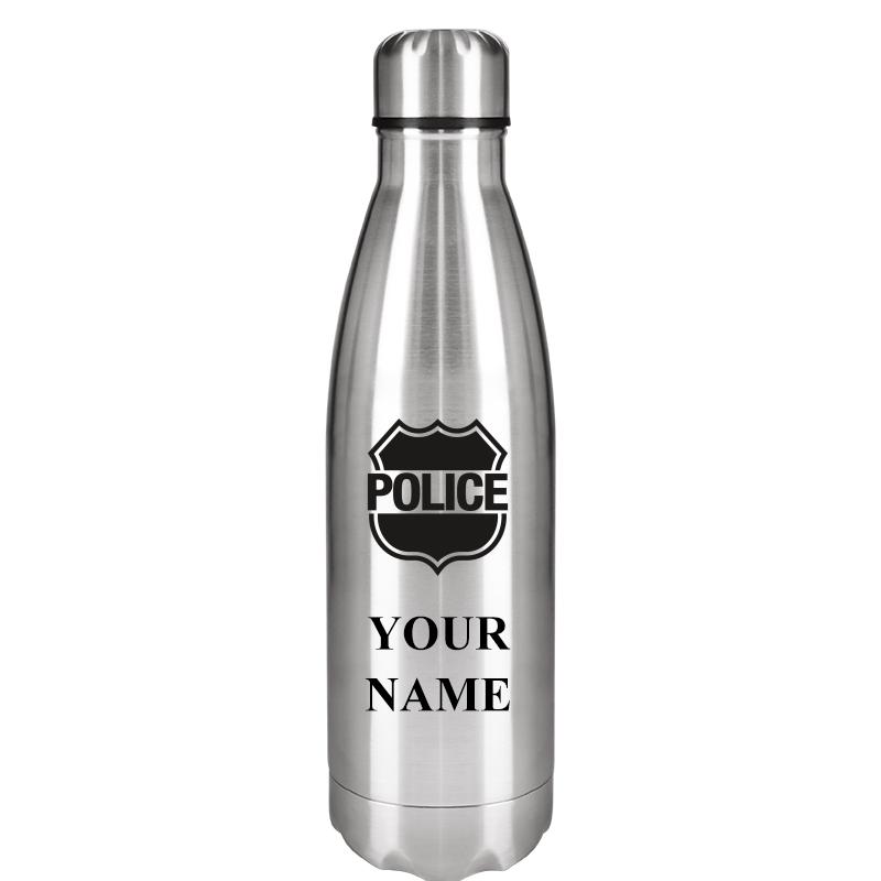 SILVER WATER BOTTLE 17 OZ