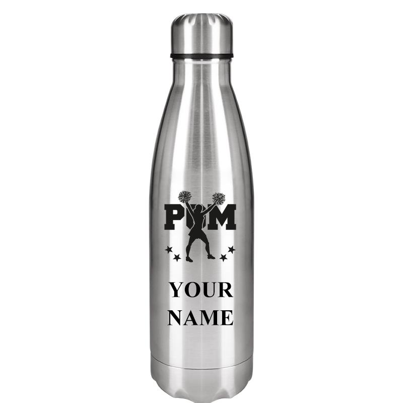 SILVER WATER BOTTLE 17 OZ