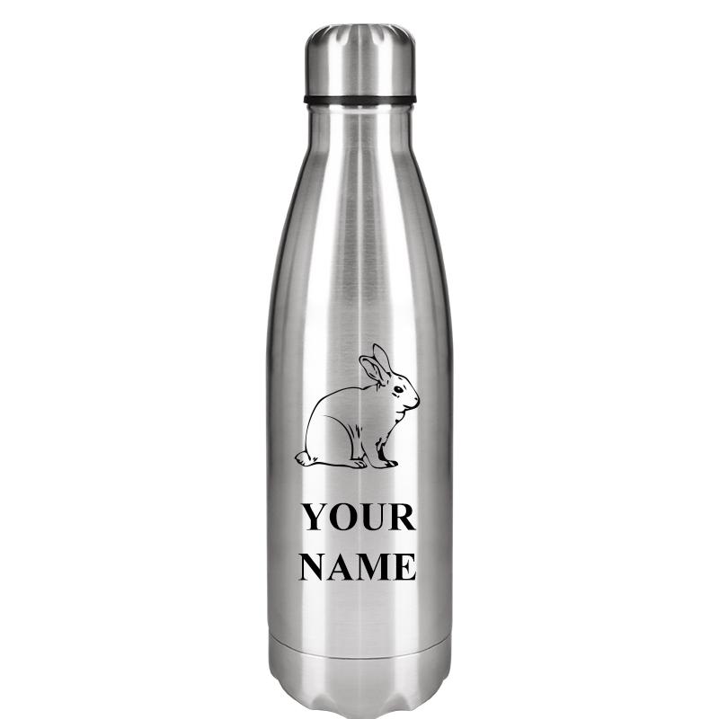 SILVER WATER BOTTLE 17 OZ