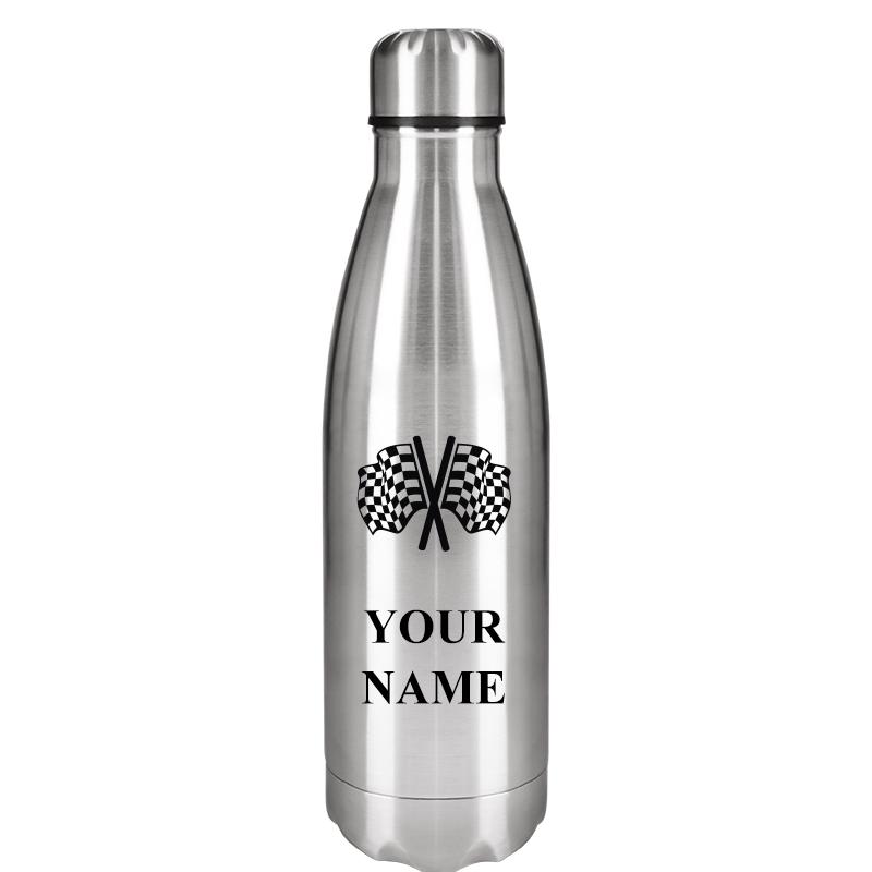 SILVER WATER BOTTLE 17 OZ