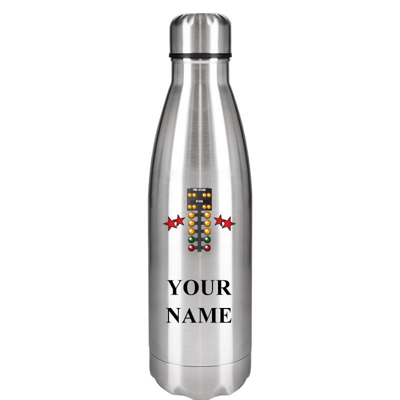 SILVER WATER BOTTLE 17 OZ