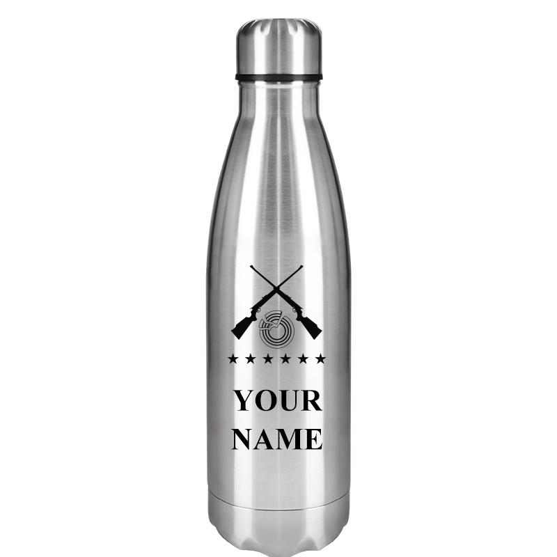 SILVER WATER BOTTLE 17 OZ