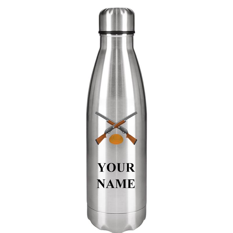 SILVER WATER BOTTLE 17 OZ