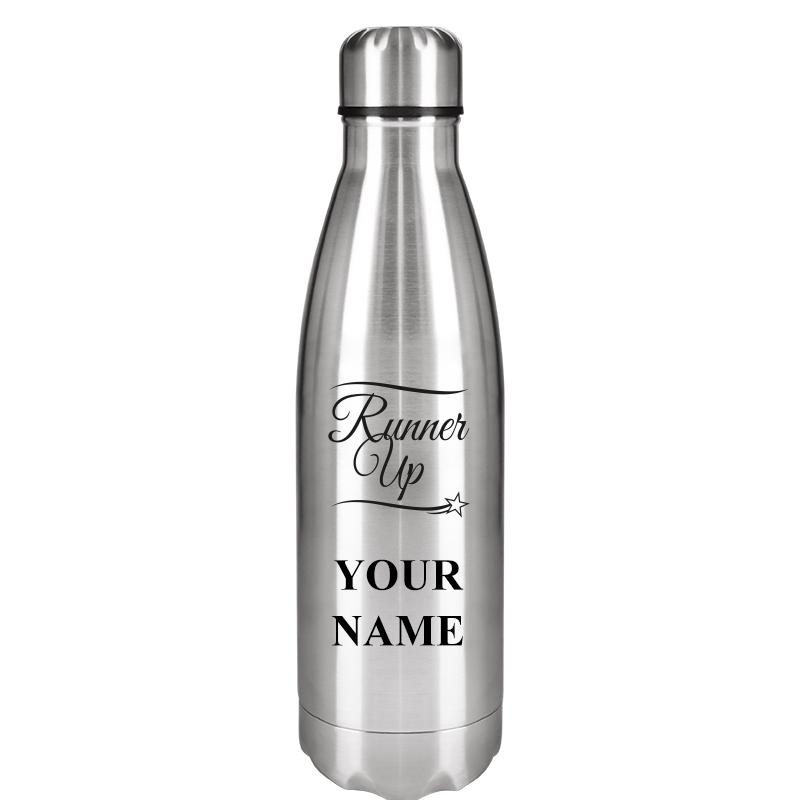 SILVER WATER BOTTLE 17 OZ