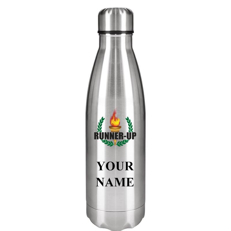 SILVER WATER BOTTLE 17 OZ