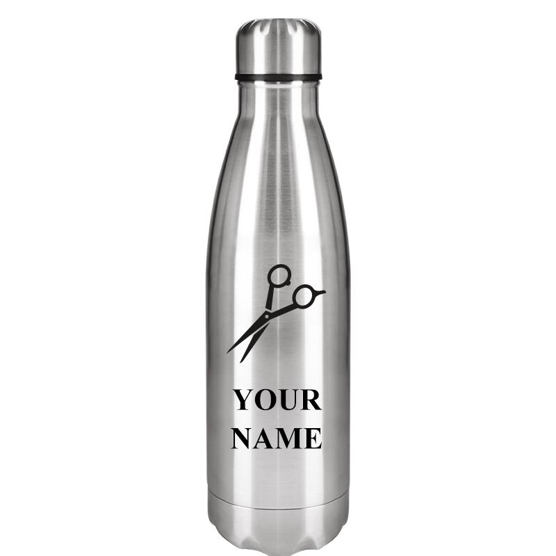 SILVER WATER BOTTLE 17 OZ