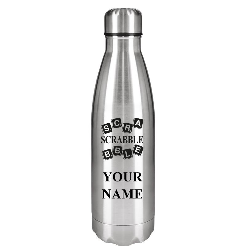 SILVER WATER BOTTLE 17 OZ
