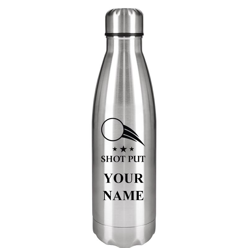 SILVER WATER BOTTLE 17 OZ