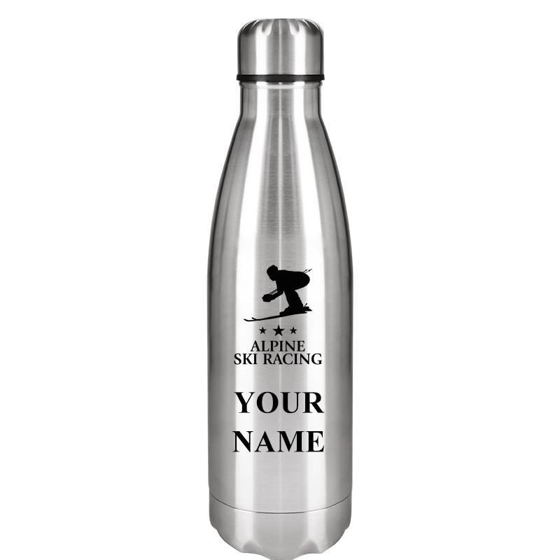 SILVER WATER BOTTLE 17 OZ