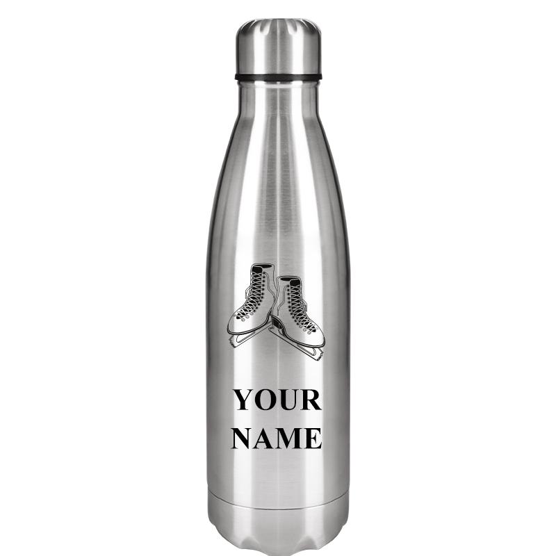 SILVER WATER BOTTLE 17 OZ