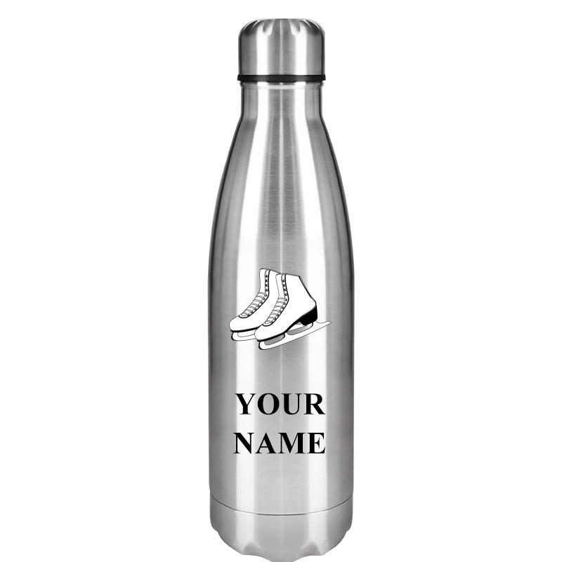 SILVER WATER BOTTLE 17 OZ