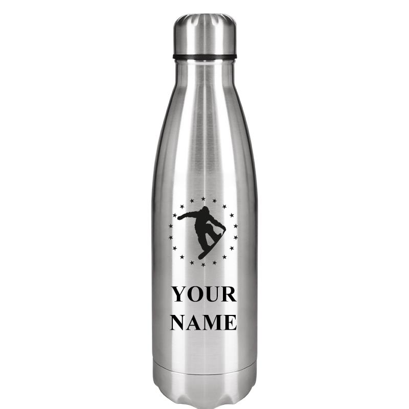 SILVER WATER BOTTLE 17 OZ