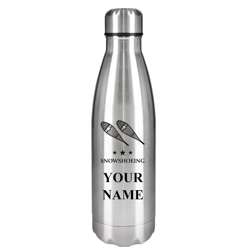 SILVER WATER BOTTLE 17 OZ