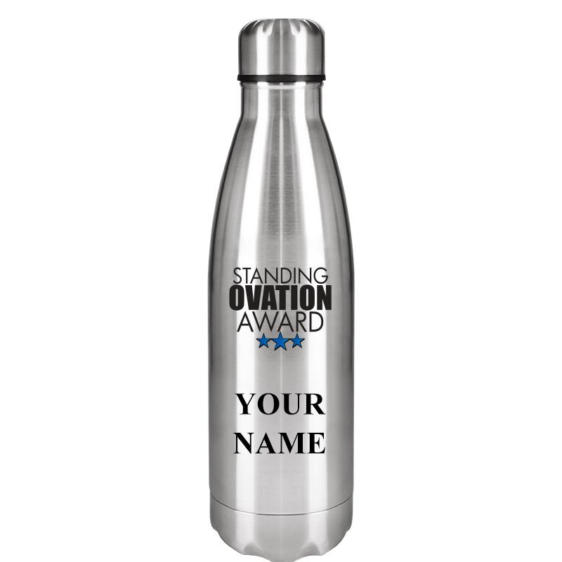 SILVER WATER BOTTLE 17 OZ