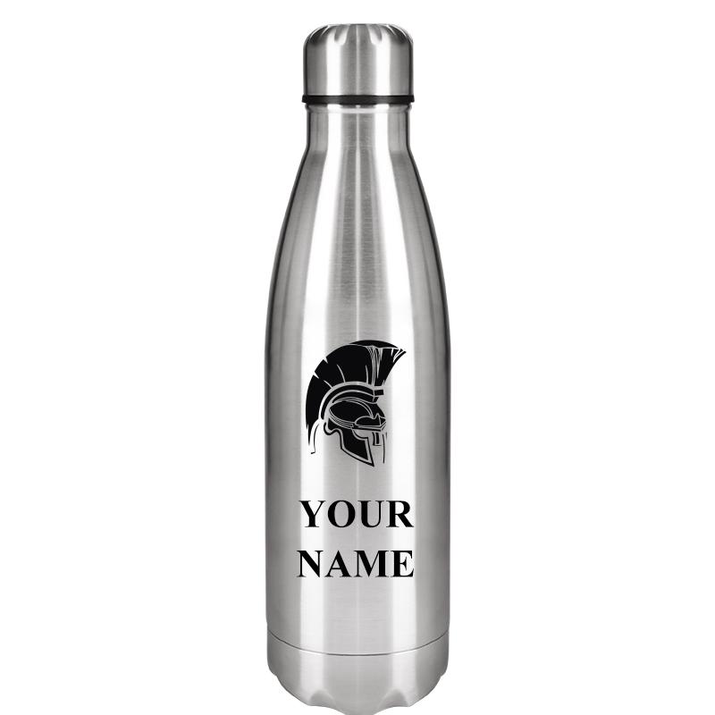 SILVER WATER BOTTLE 17 OZ