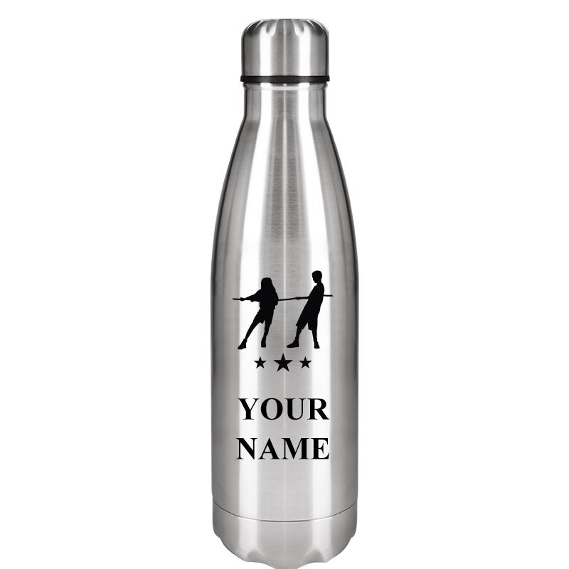 SILVER WATER BOTTLE 17 OZ