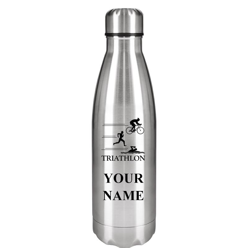 SILVER WATER BOTTLE 17 OZ