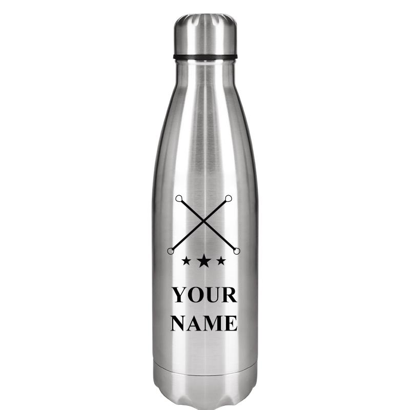 SILVER WATER BOTTLE 17 OZ