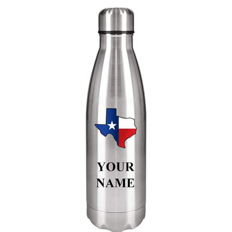 SILVER WATER BOTTLE 17 OZ