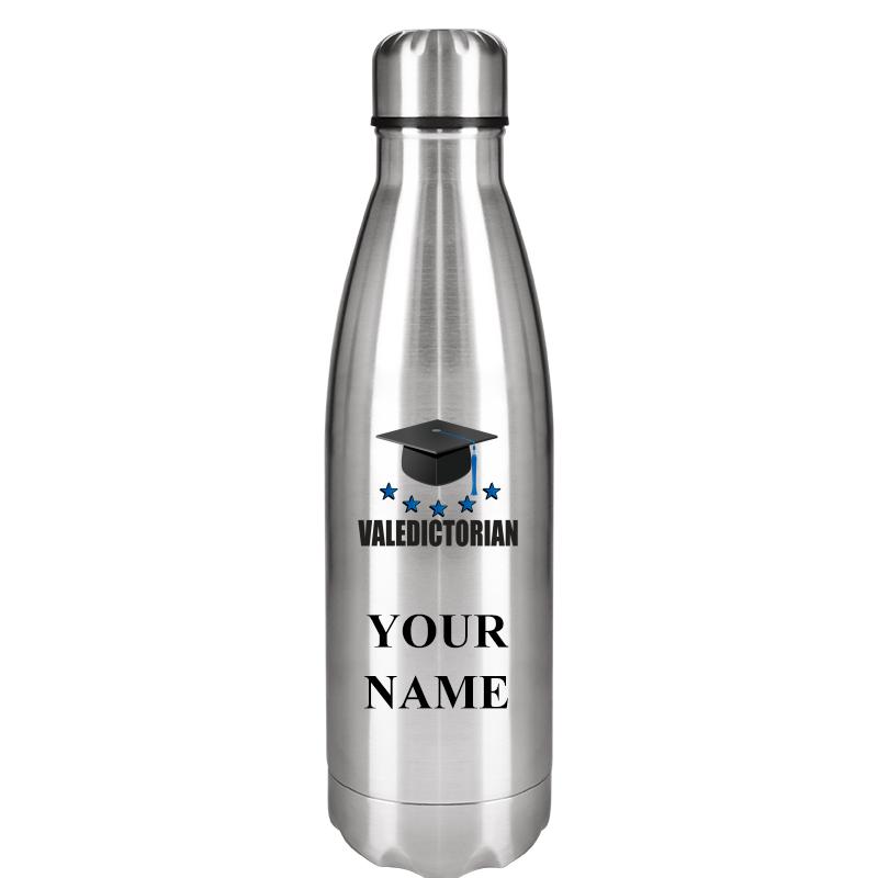 SILVER WATER BOTTLE 17 OZ