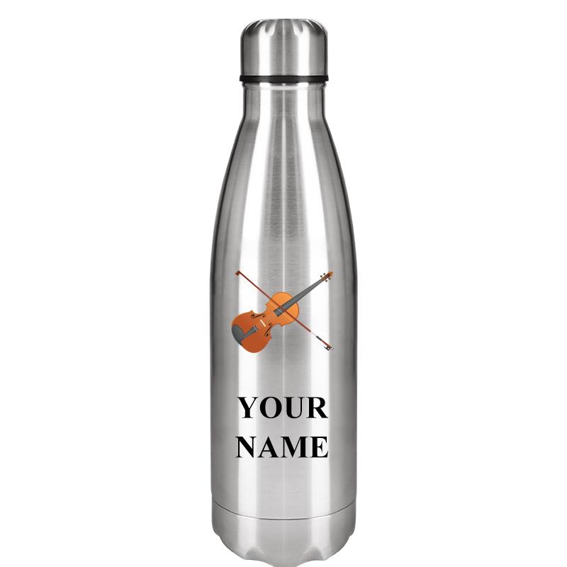 SILVER WATER BOTTLE 17 OZ