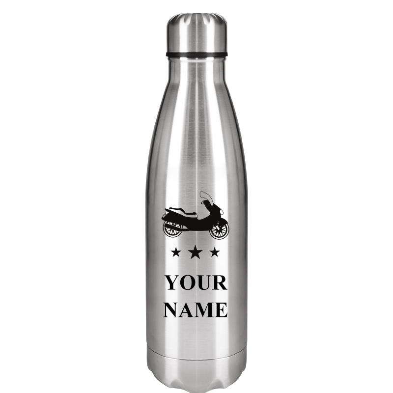 SILVER WATER BOTTLE 17 OZ