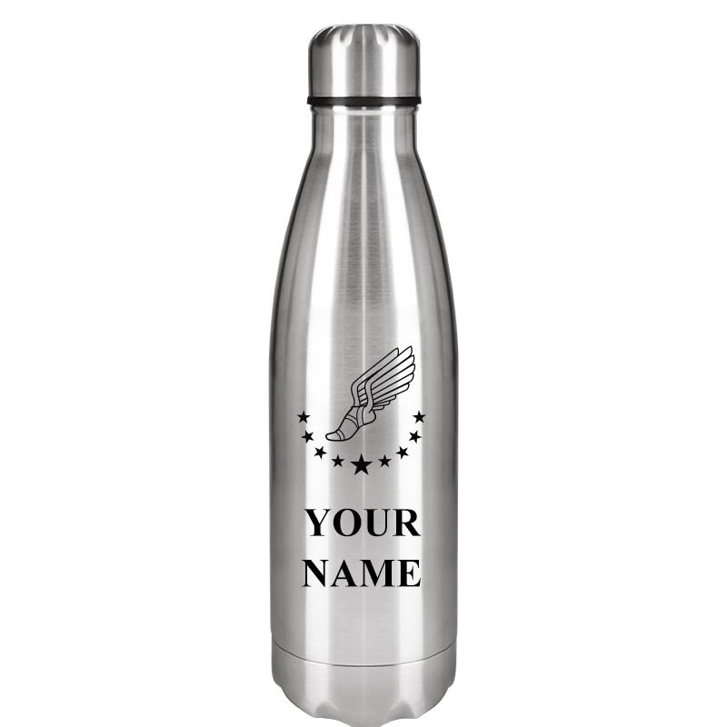 SILVER WATER BOTTLE 17 OZ