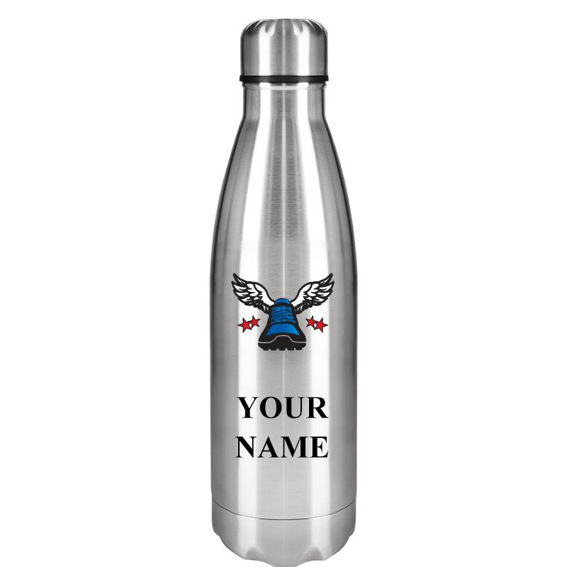 SILVER WATER BOTTLE 17 OZ
