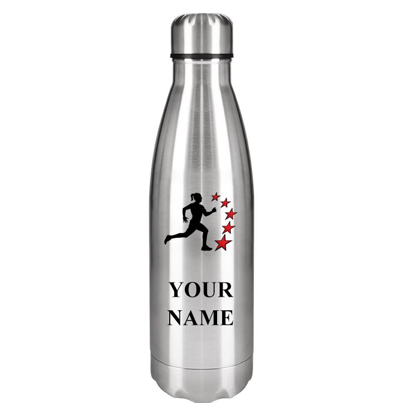 SILVER WATER BOTTLE 17 OZ