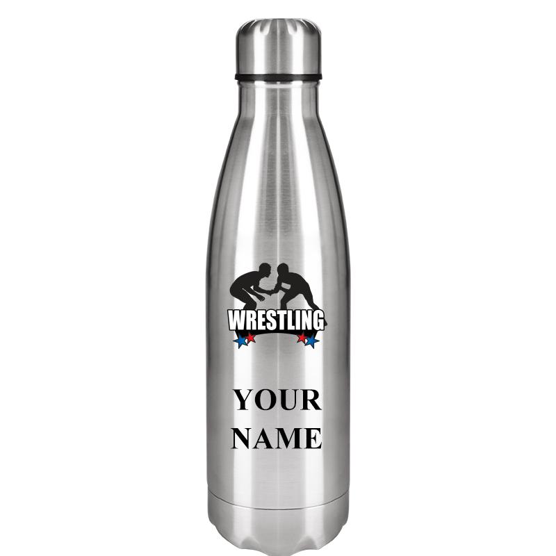 SILVER WATER BOTTLE 17 OZ