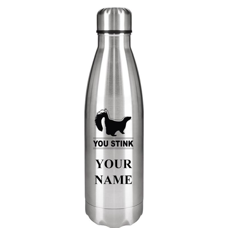 SILVER WATER BOTTLE 17 OZ