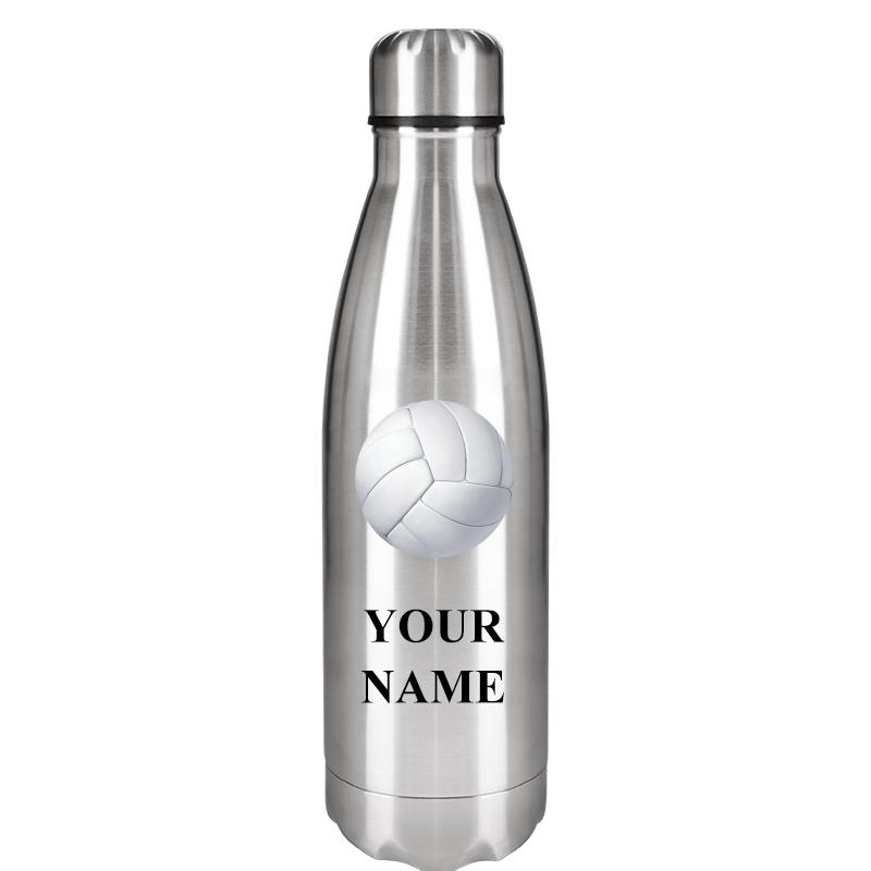 SILVER WATER BOTTLE 17 OZ