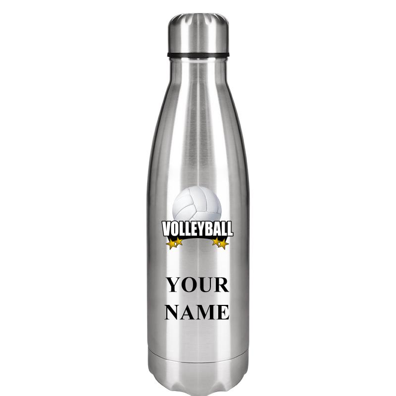 SILVER WATER BOTTLE 17 OZ