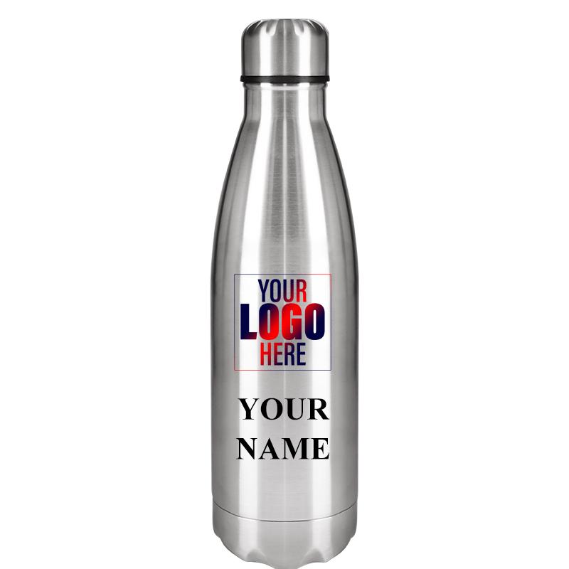SILVER WATER BOTTLE 17 OZ