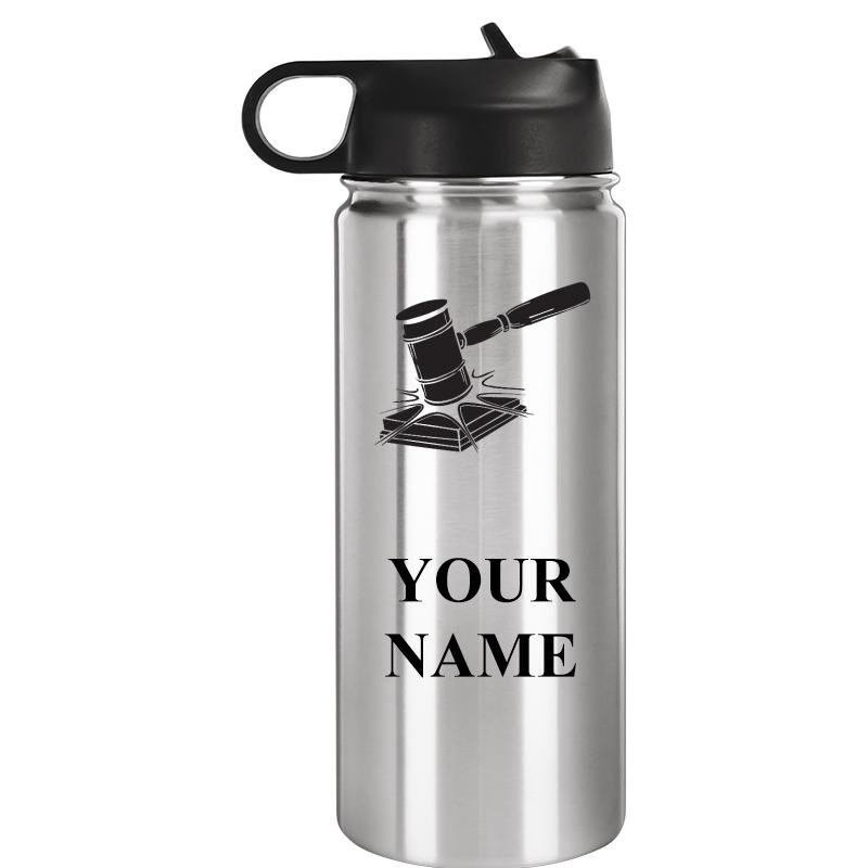 WATER BOTTLE 20OZ SILVER